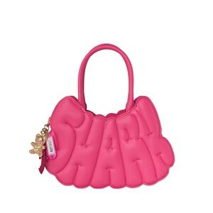 Sprayground Pink Bag with Gold Charm